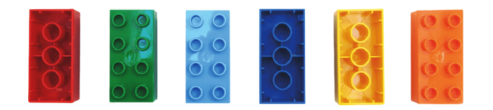 Six Bricks (6 Ladrillos) LEGO Duplo - Caja con 2 juegos de 6 bloques cada una - Imagen 8